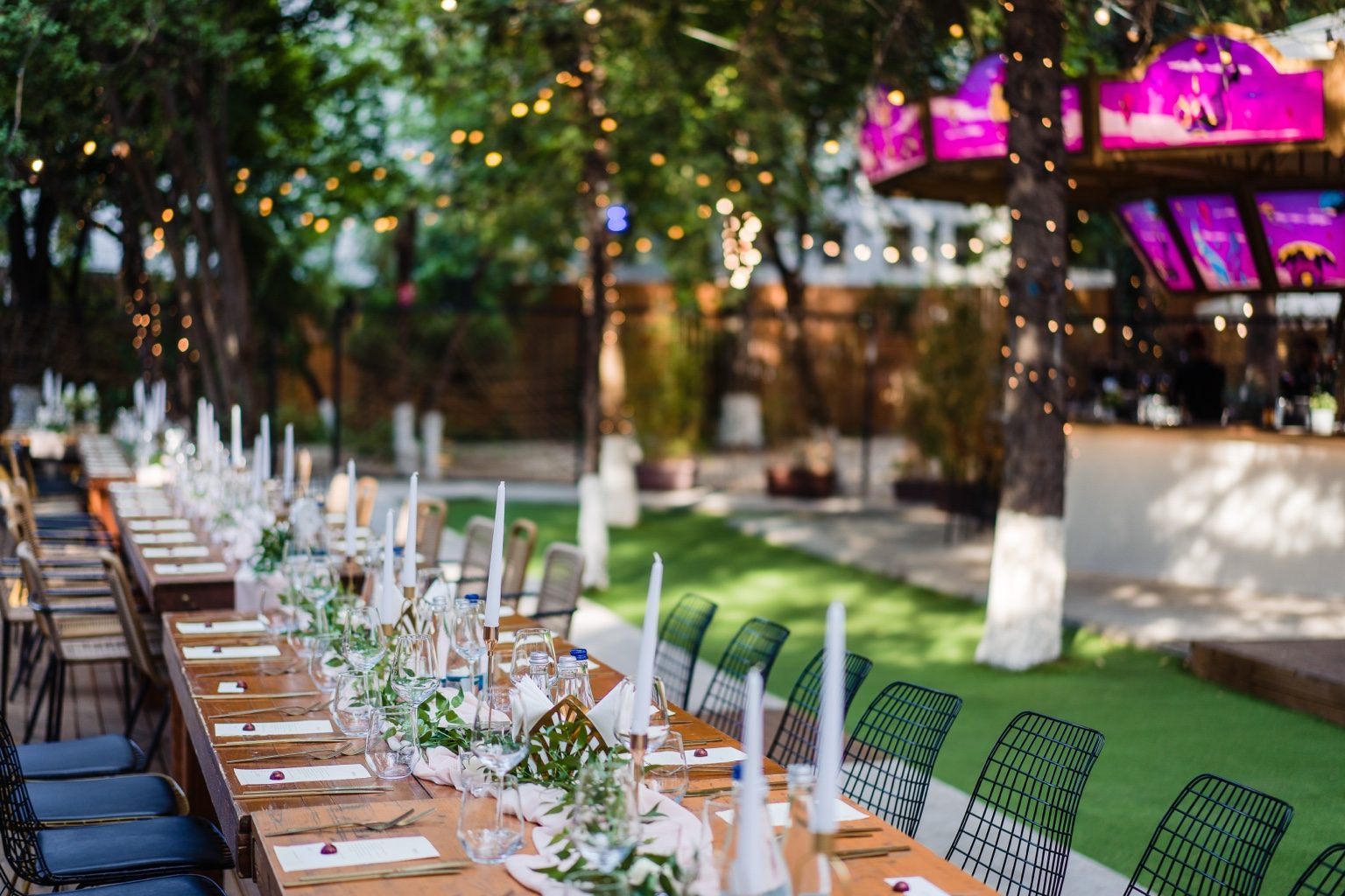 The garden at Si-Lounge